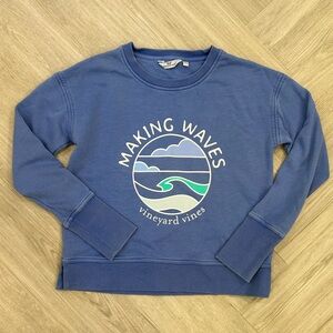 Vineyard Vines Blue Making Waves Sweatshirt XXS